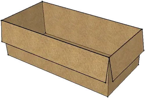 Diagram of Cocobriq master box – large brown 10kg packaging for shisha coals, available in black ink, 3-color, or full-color print options