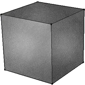 Illustration of Cube coconut charcoal briquette from Cocobriq